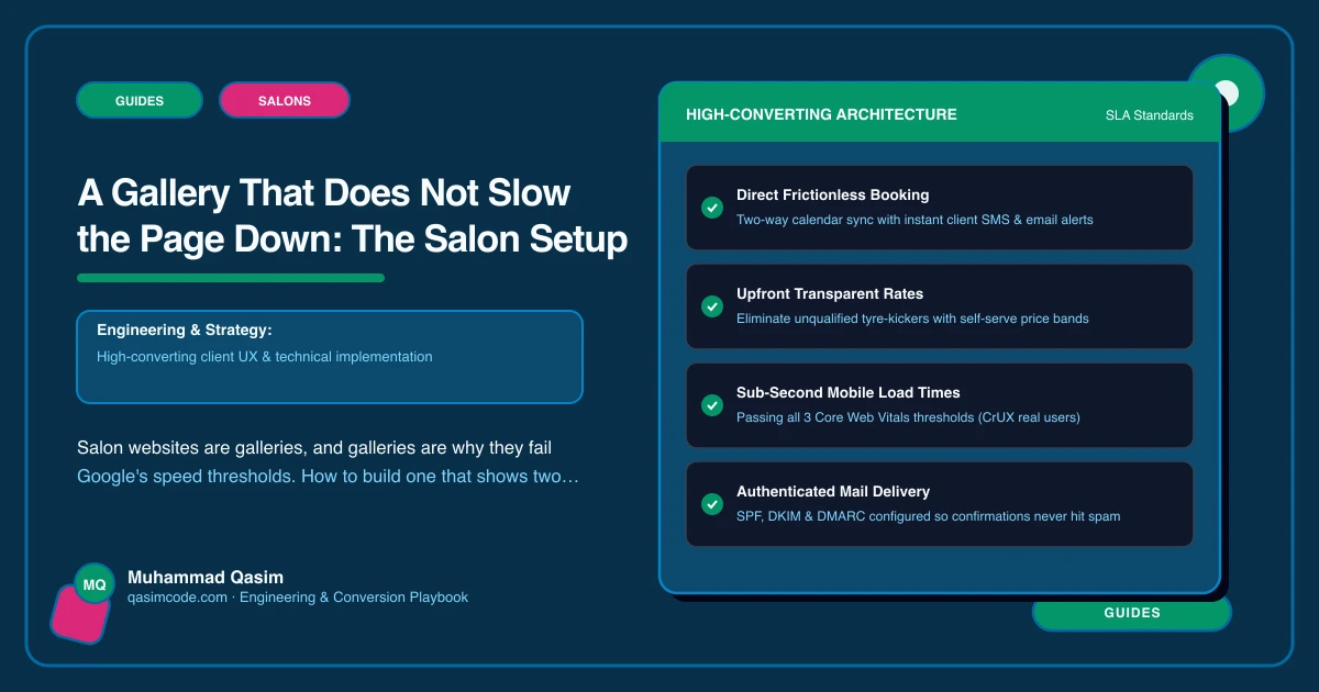 A Gallery That Does Not Slow the Page Down: The Salon Setup
