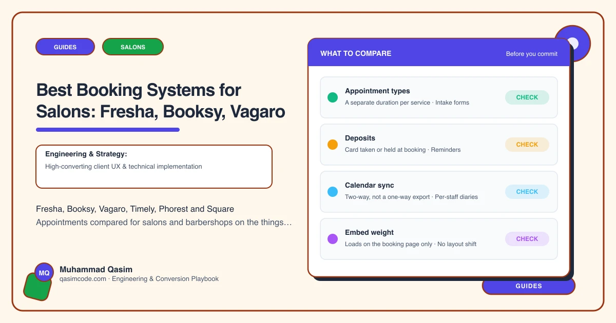 Best Booking Systems for Salons: Fresha, Booksy, Vagaro