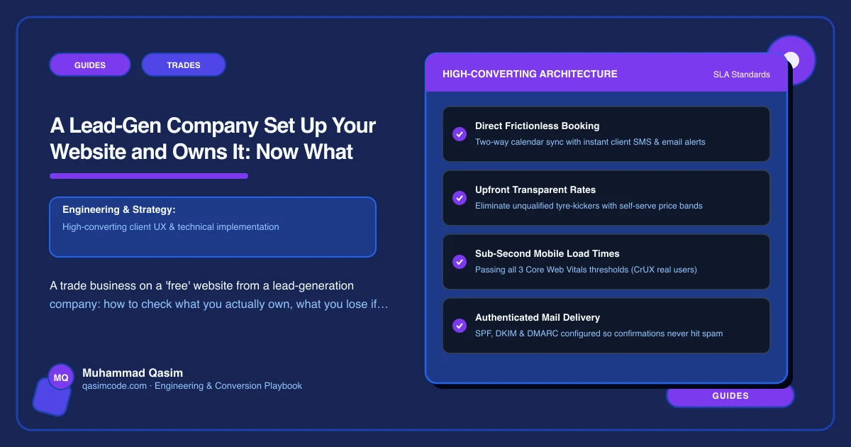 A Lead-Gen Company Set Up Your Website and Owns It: Now What