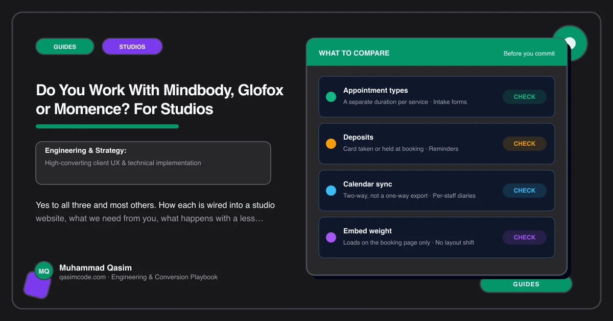 Do You Work With Mindbody, Glofox or Momence? For Studios