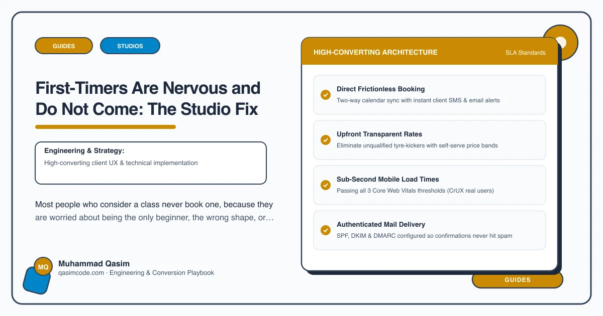 First-Timers Are Nervous and Do Not Come: The Studio Fix