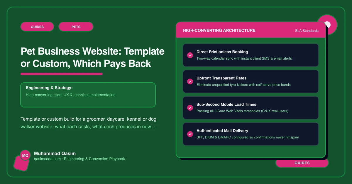 Pet Business Website: Template or Custom, Which Pays Back