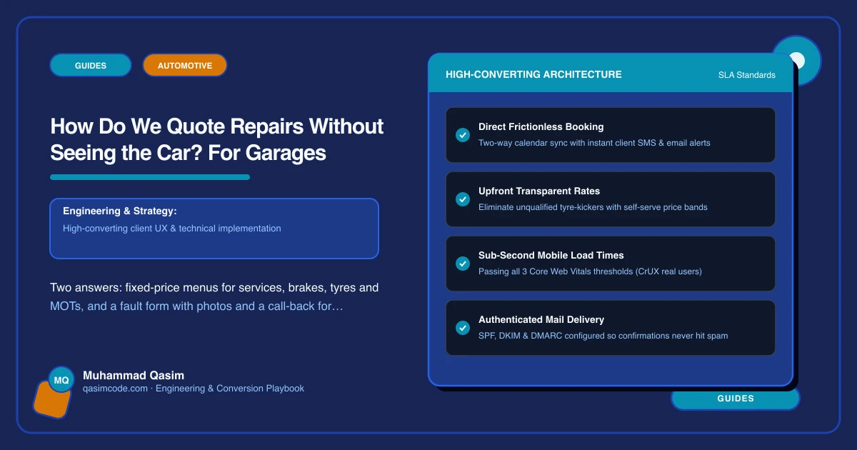 How Do We Quote Repairs Without Seeing the Car? For Garages