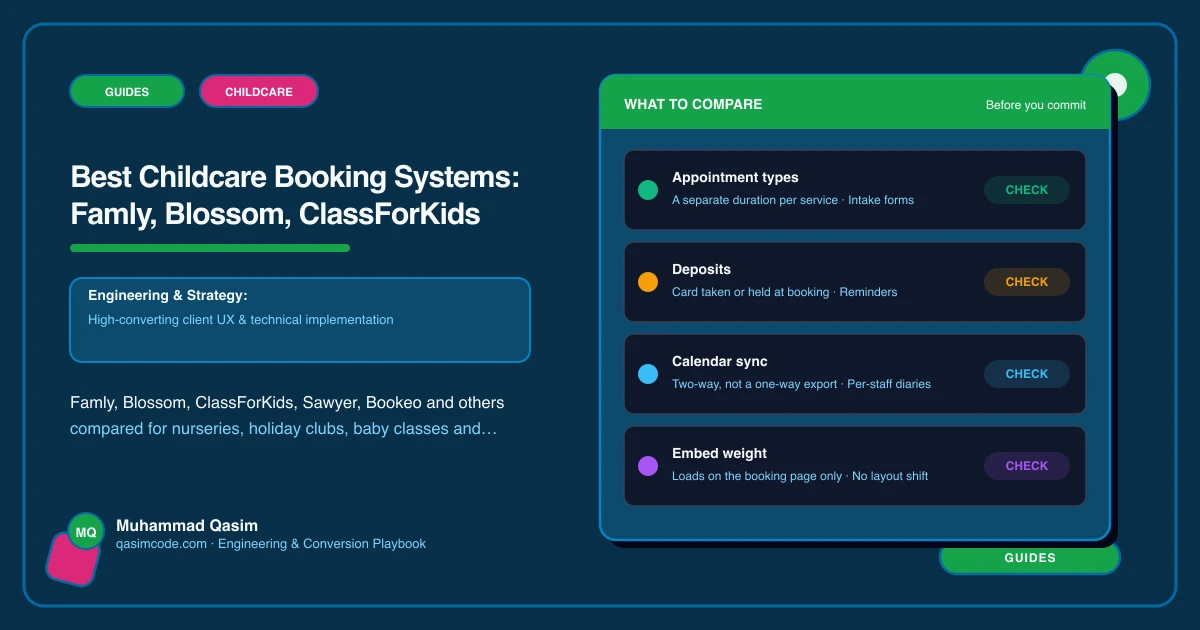 Best Childcare Booking Systems: Famly, Blossom, ClassForKids