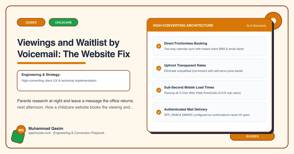 Viewings and Waitlist by Voicemail: The Website Fix