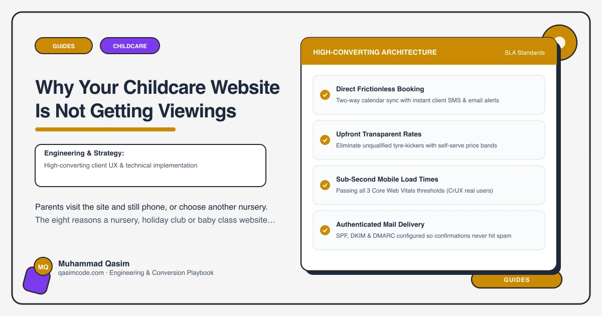 Why Your Childcare Website Is Not Getting Viewings