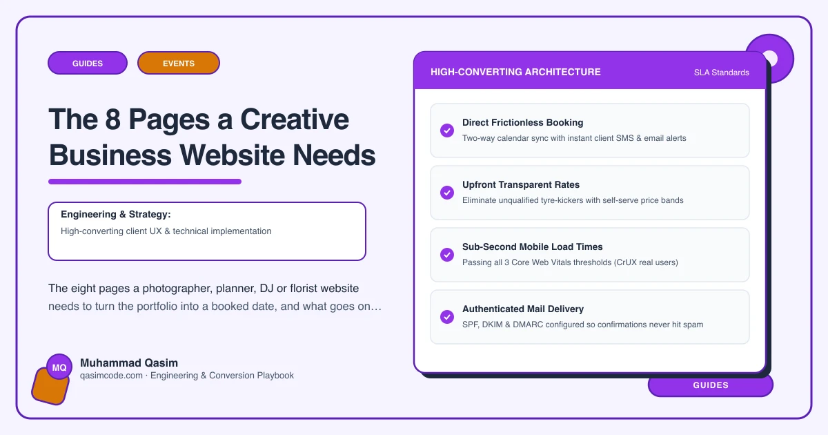 The 8 Pages a Creative Business Website Needs