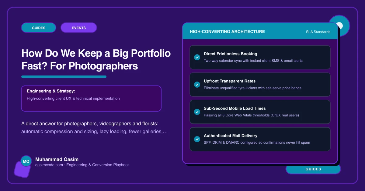 How Do We Keep a Big Portfolio Fast? For Photographers