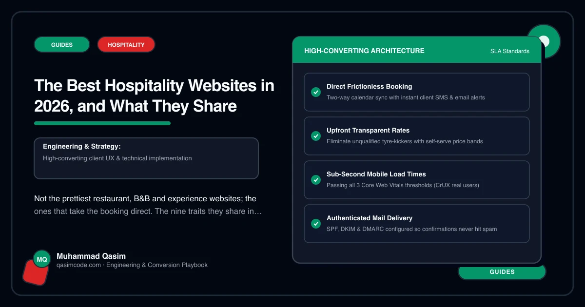 The Best Hospitality Websites in 2026, and What They Share