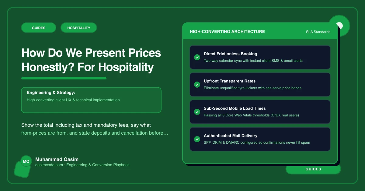 How Do We Present Prices Honestly? For Hospitality