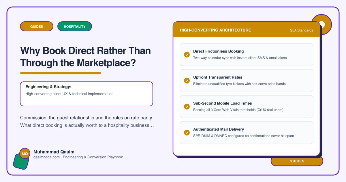 Why Book Direct Rather Than Through the Marketplace?