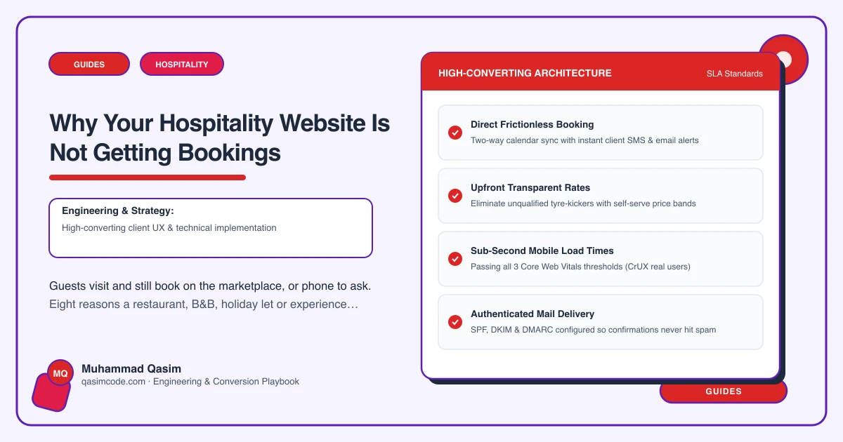 Why Your Hospitality Website Is Not Getting Bookings