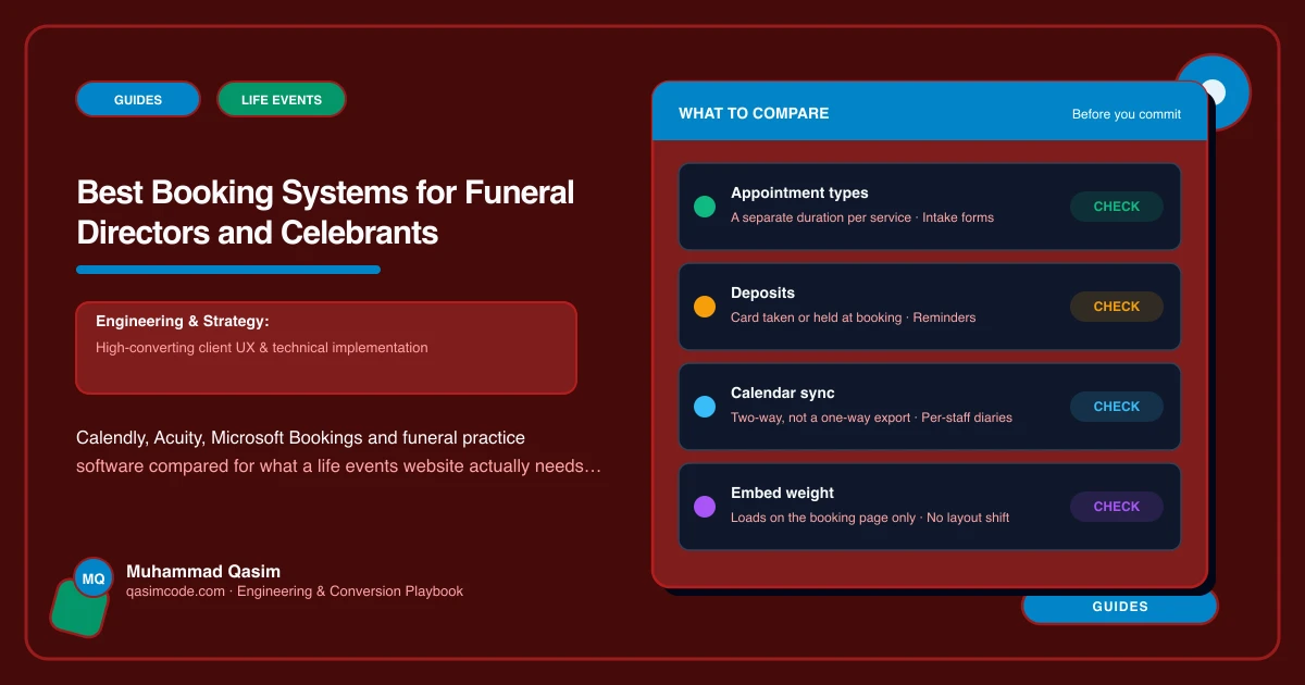 Best Booking Systems for Funeral Directors and Celebrants