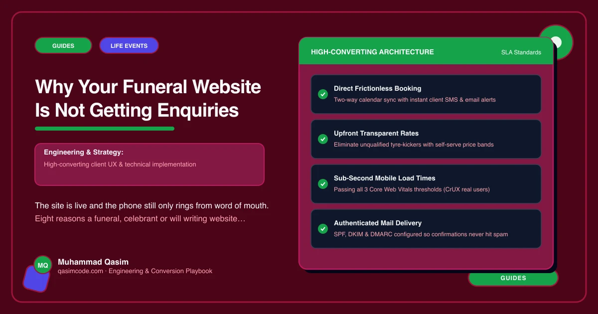 Why Your Funeral Website Is Not Getting Enquiries