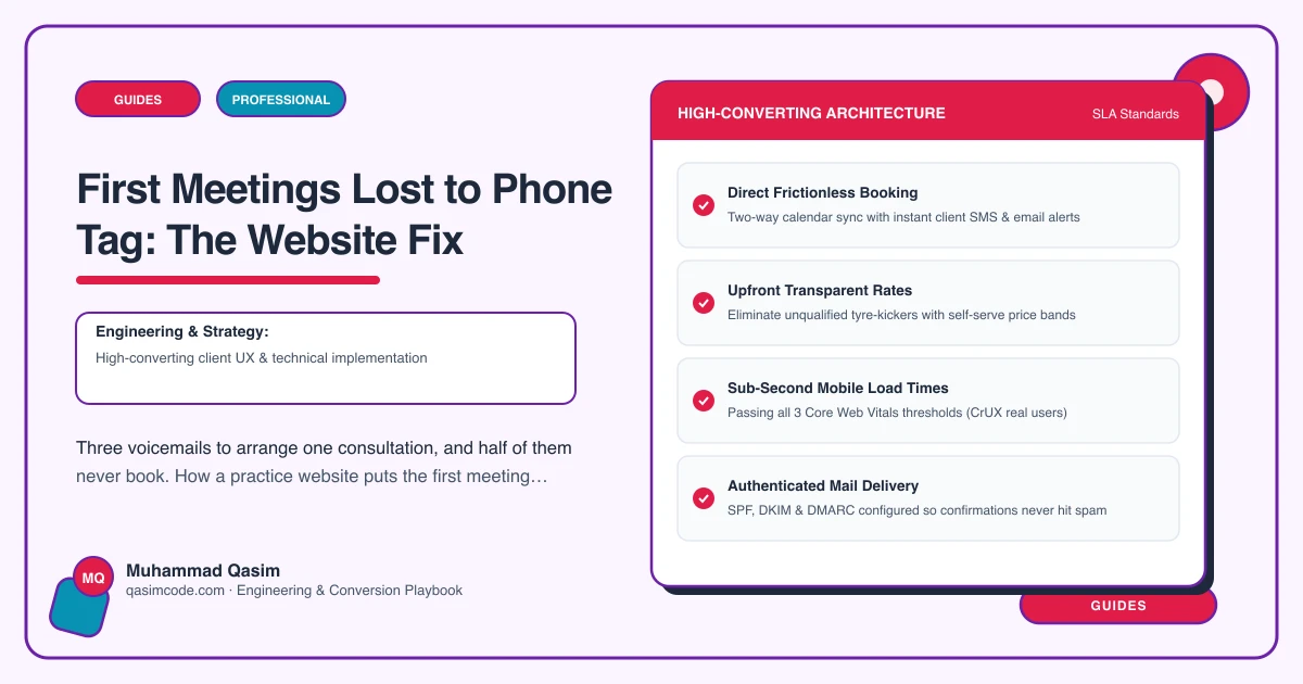 First Meetings Lost to Phone Tag: The Website Fix