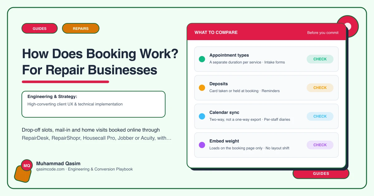 How Does Booking Work? For Repair Businesses