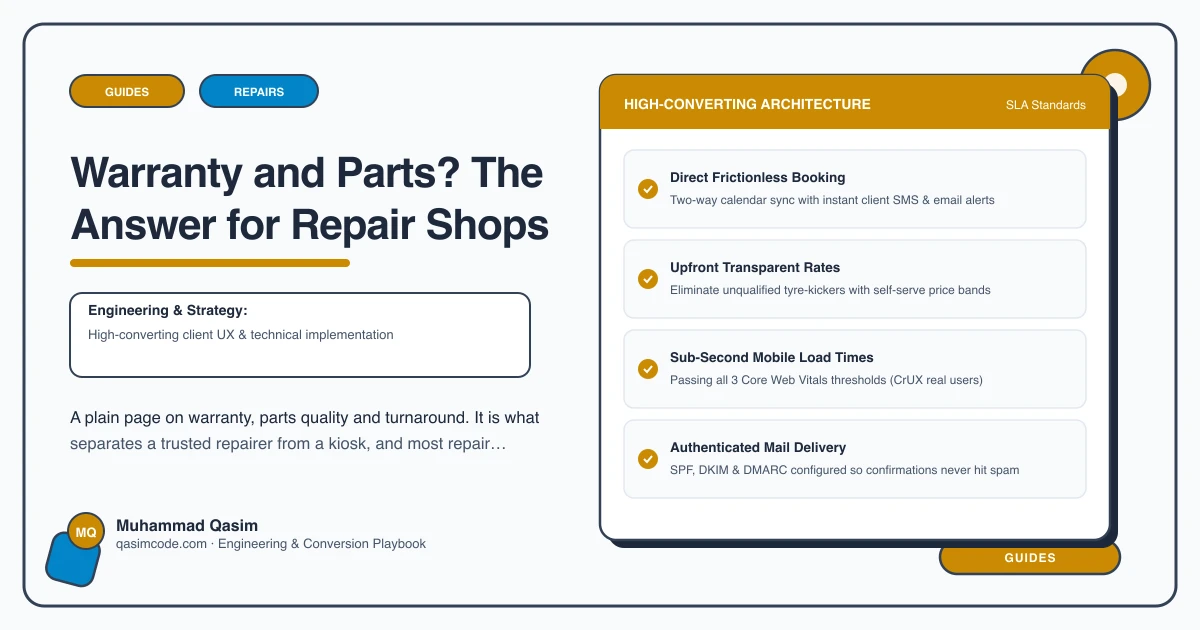 Warranty and Parts? The Answer for Repair Shops