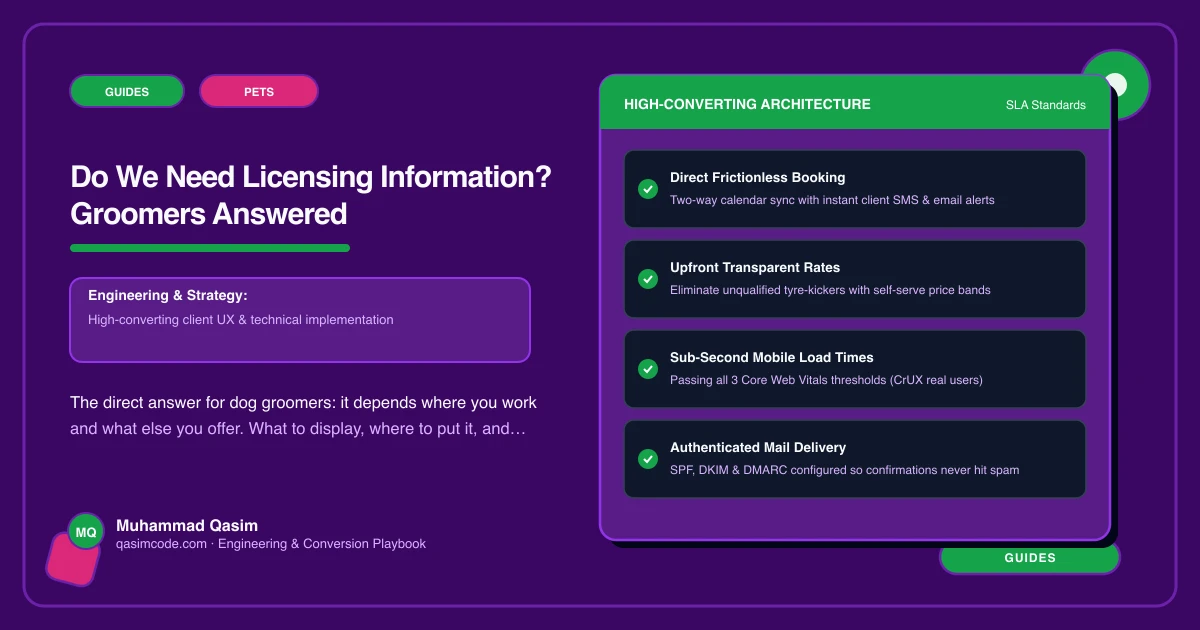Do We Need Licensing Information? Groomers Answered