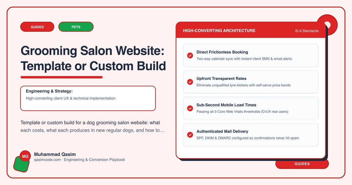 Grooming Salon Website: Template or Custom Build