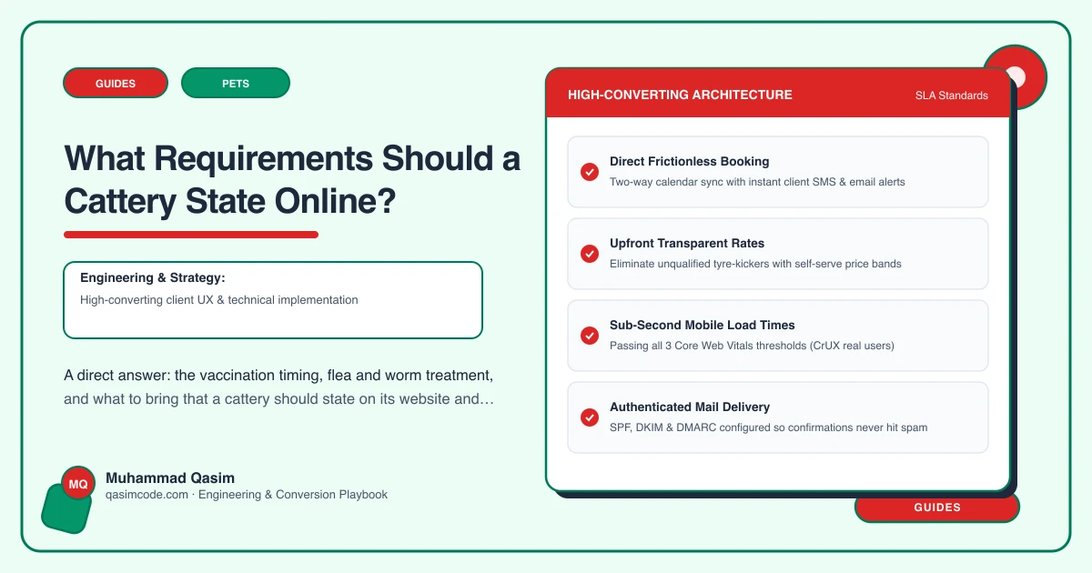 What Requirements Should a Cattery State Online?