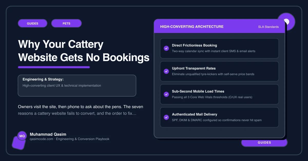 Why Your Cattery Website Gets No Bookings