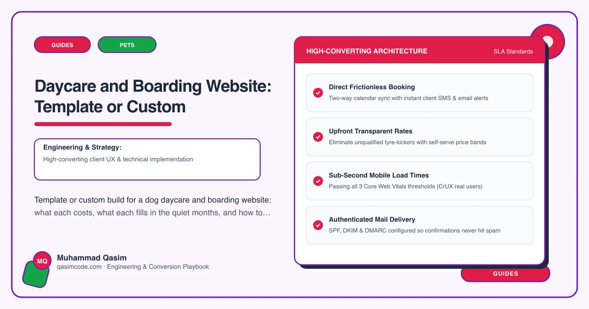 Daycare and Boarding Website: Template or Custom