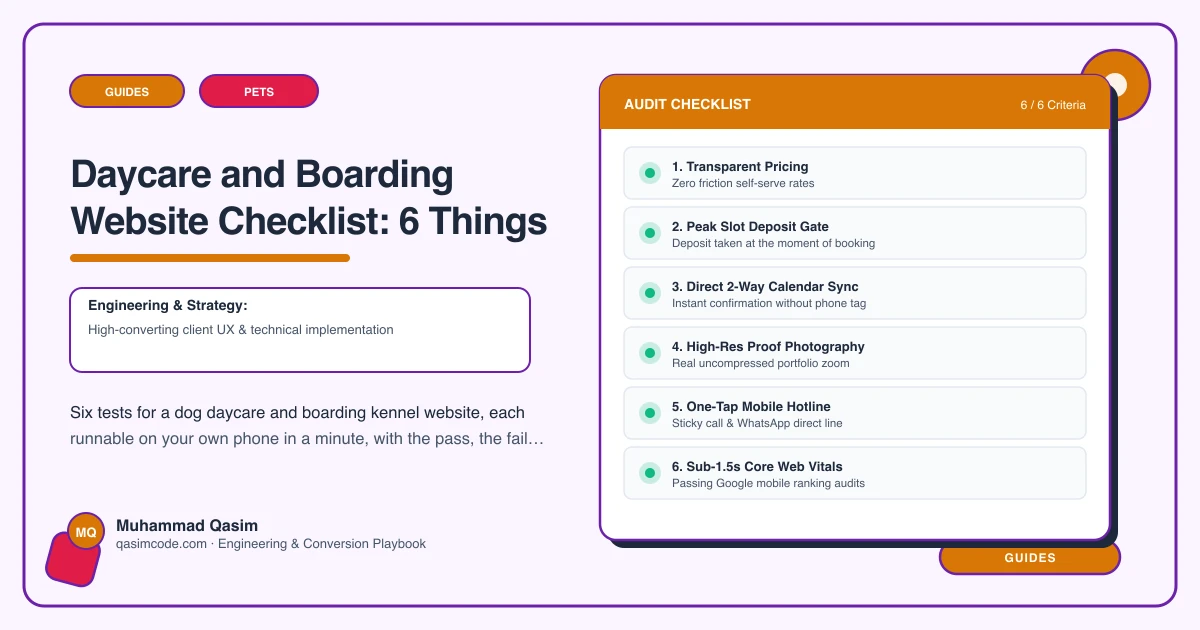 Daycare and Boarding Website Checklist: 6 Things
