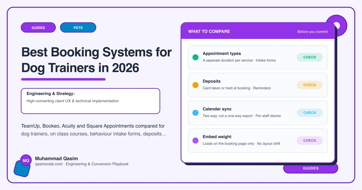 Best Booking Systems for Dog Trainers in 2026