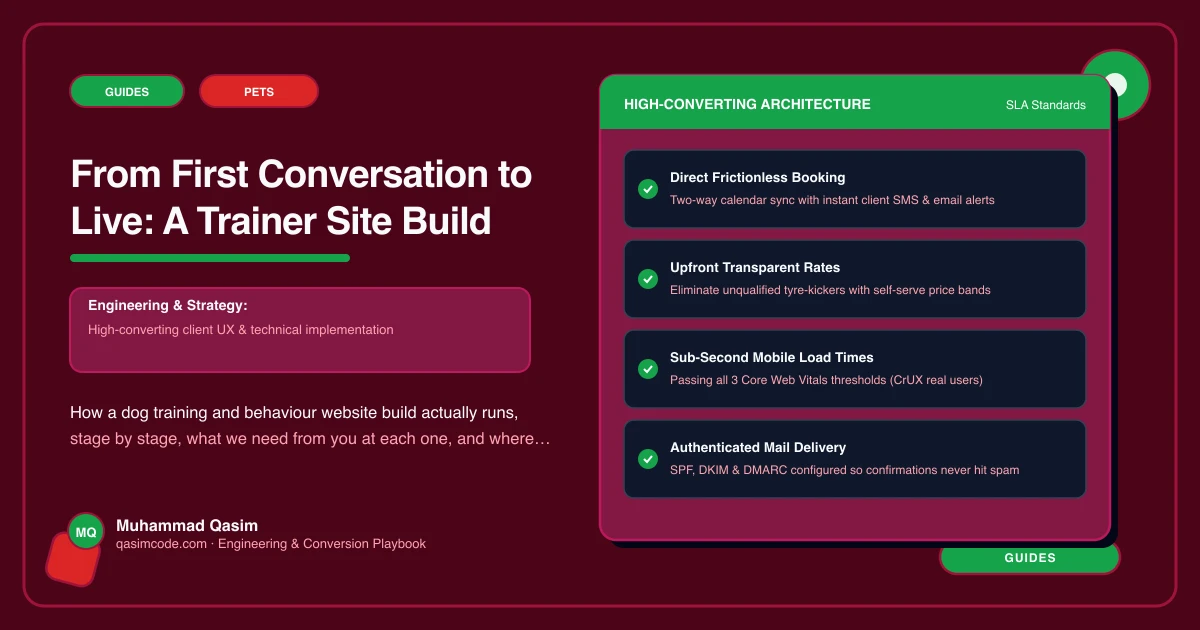 From First Conversation to Live: A Trainer Site Build