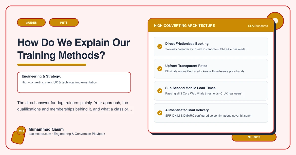 How Do We Explain Our Training Methods?