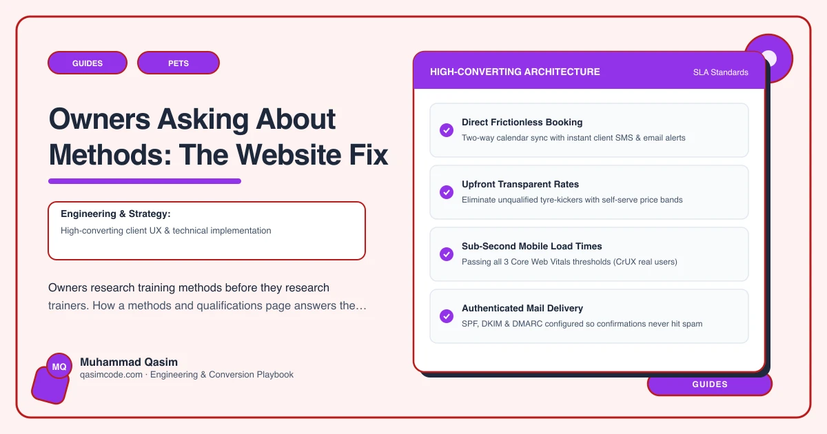 Owners Asking About Methods: The Website Fix