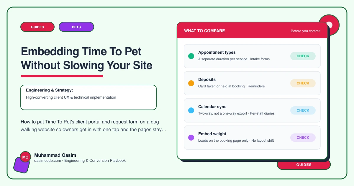 Embedding Time To Pet Without Slowing Your Site