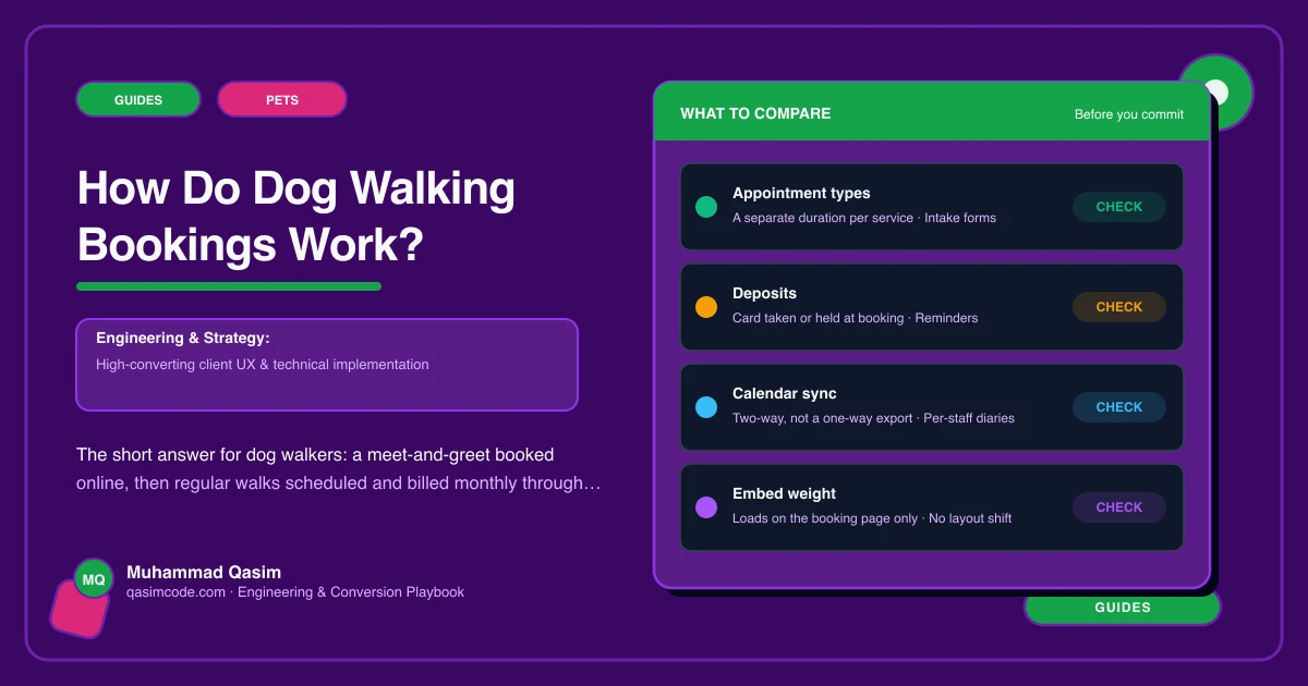 How Do Dog Walking Bookings Work?
