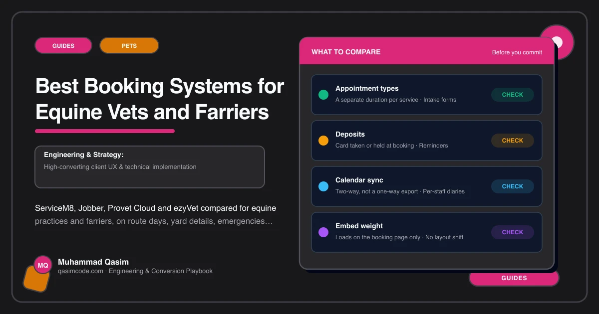 Best Booking Systems for Equine Vets and Farriers
