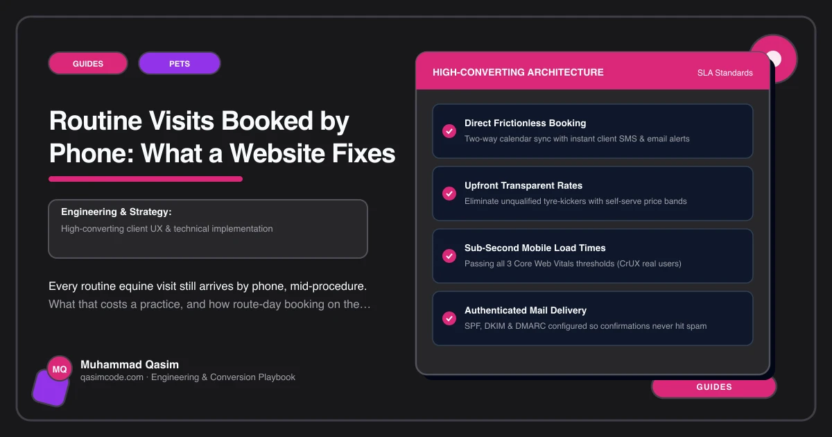 Routine Visits Booked by Phone: What a Website Fixes