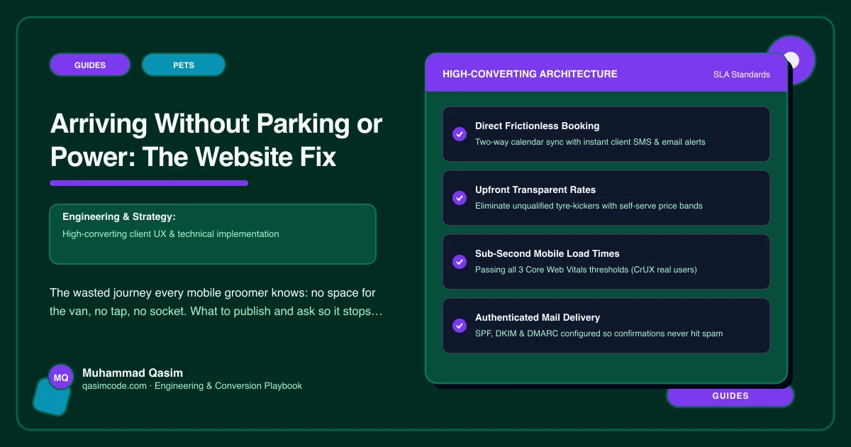 Arriving Without Parking or Power: The Website Fix