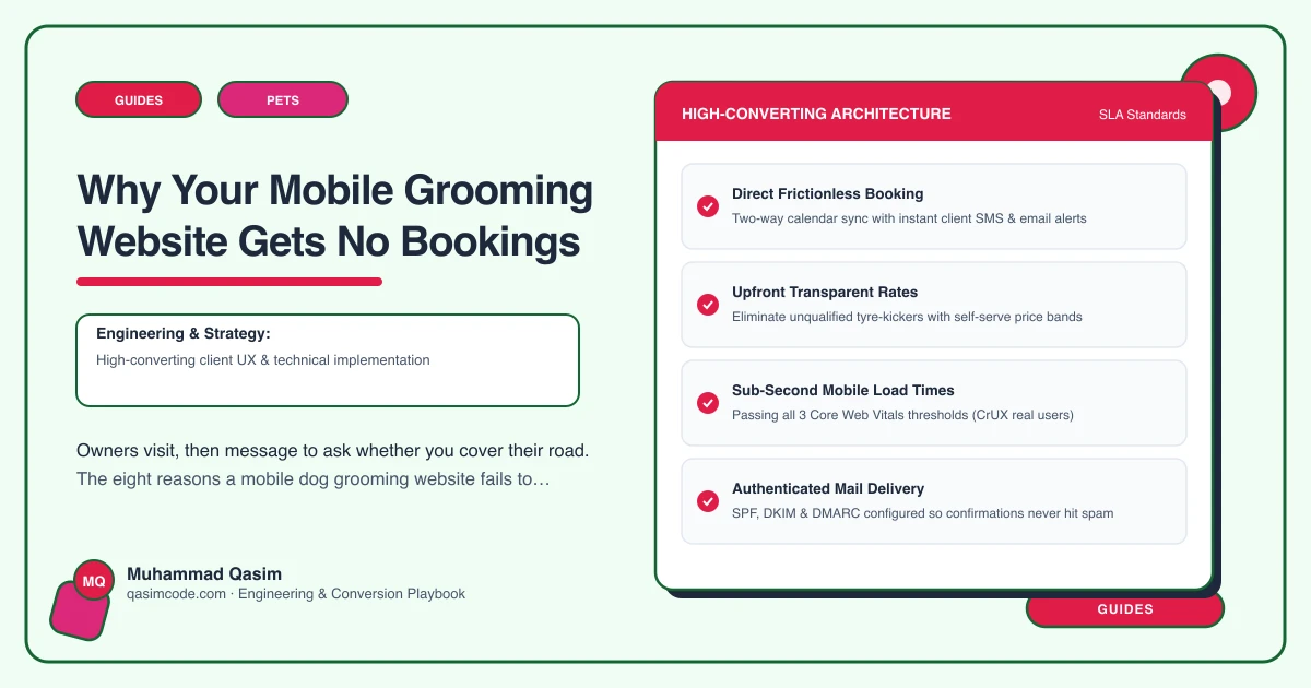 Why Your Mobile Grooming Website Gets No Bookings