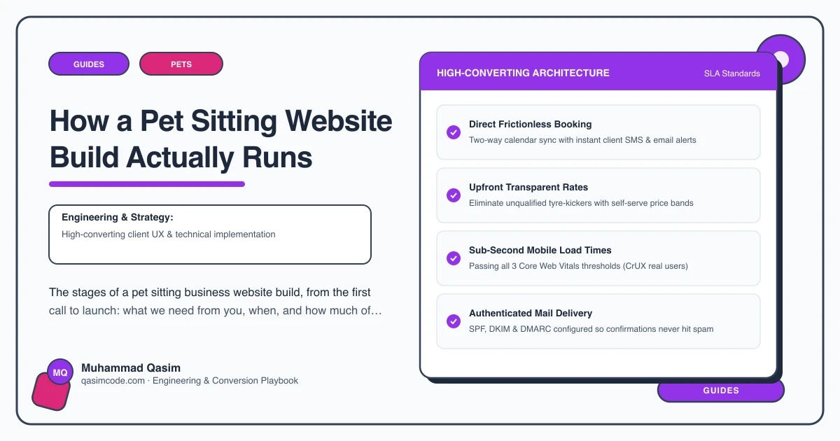 How a Pet Sitting Website Build Actually Runs