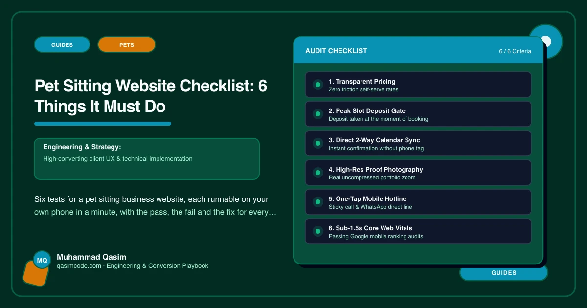 Pet Sitting Website Checklist: 6 Things It Must Do