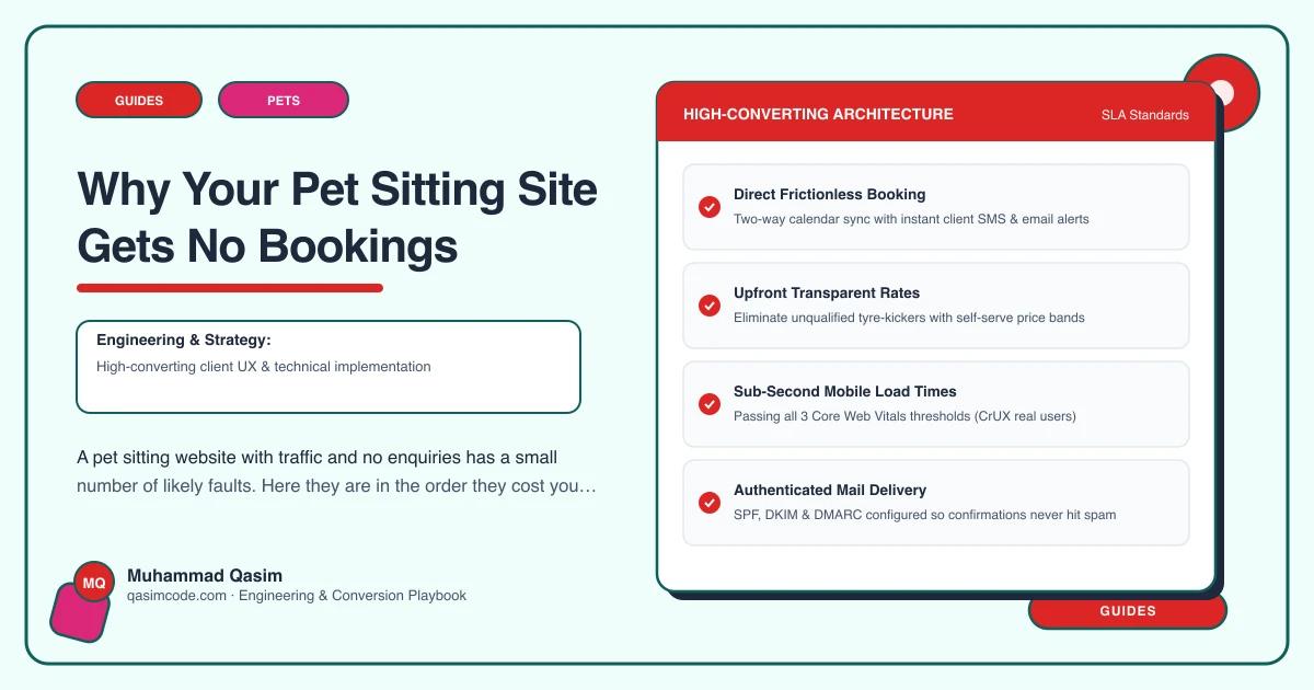 Why Your Pet Sitting Site Gets No Bookings