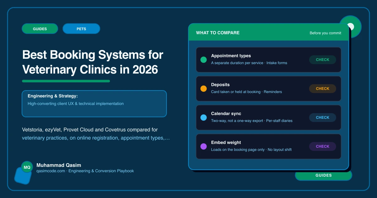 Best Booking Systems for Veterinary Clinics in 2026