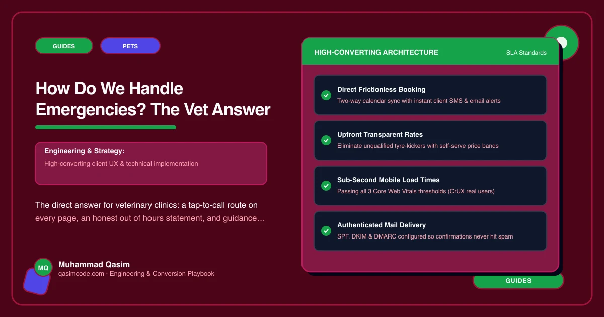 How Do We Handle Emergencies? The Vet Answer