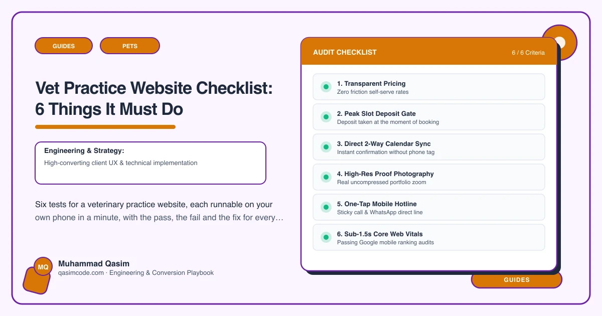 Vet Practice Website Checklist: 6 Things It Must Do