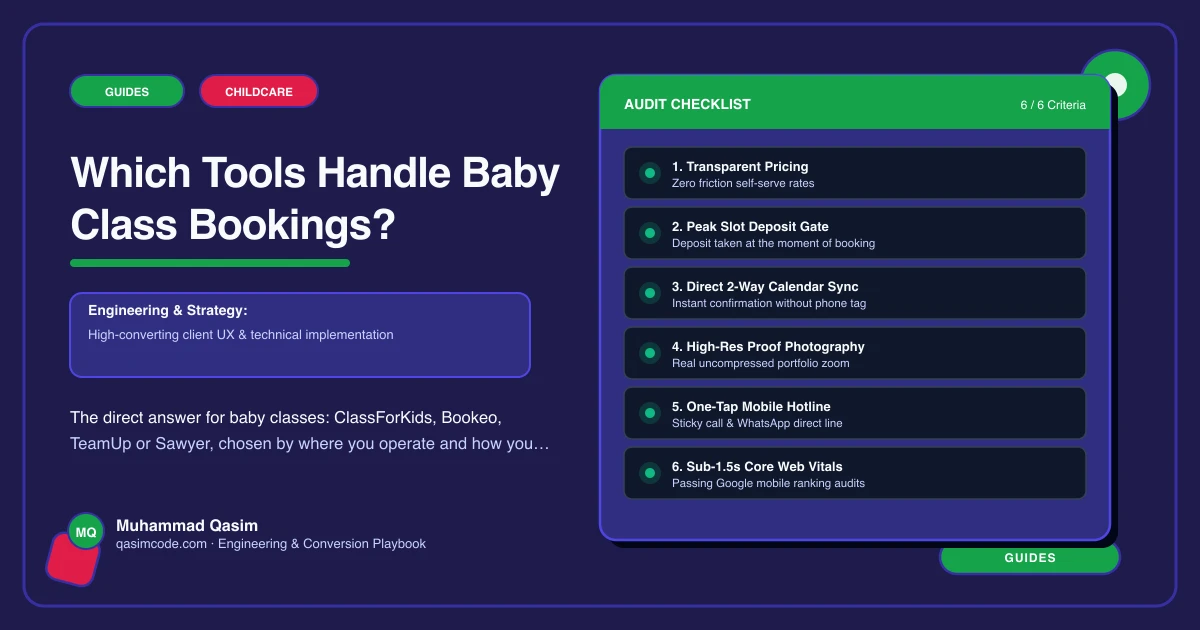 Which Tools Handle Baby Class Bookings?
