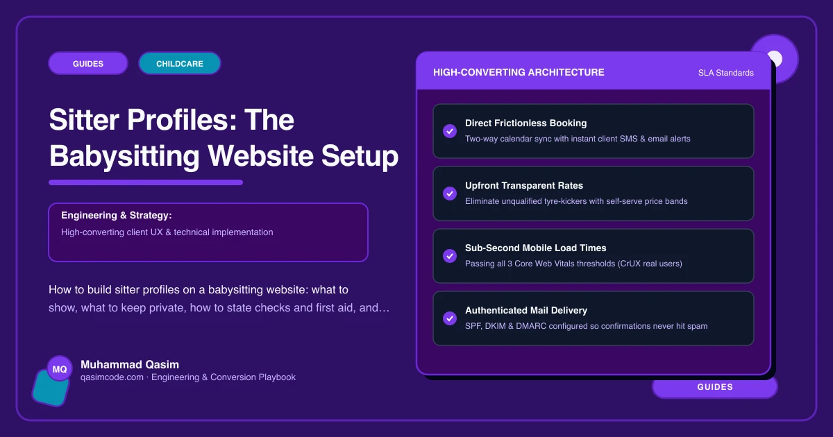 Sitter Profiles: The Babysitting Website Setup