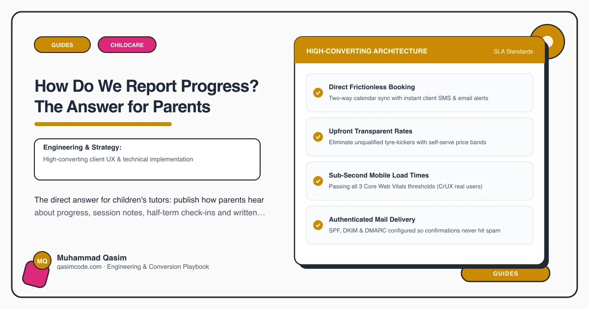 How Do We Report Progress? The Answer for Parents