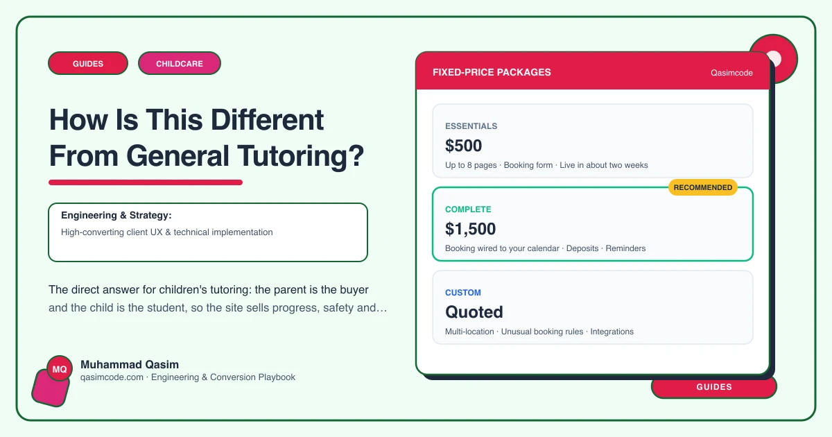 How Is This Different From General Tutoring?