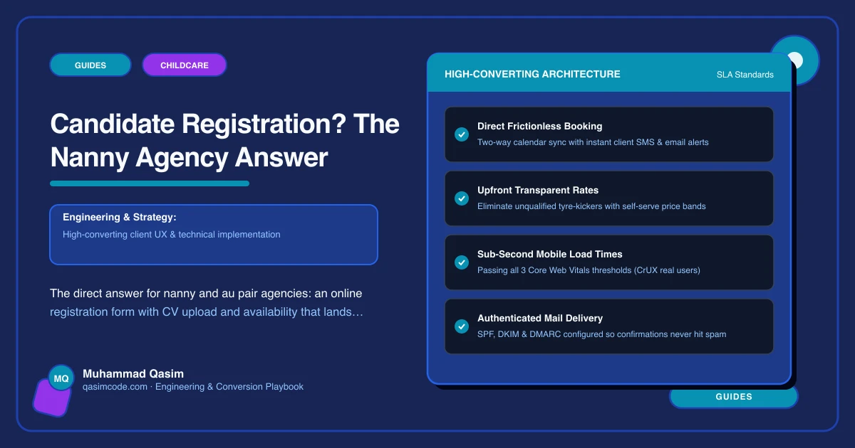 Candidate Registration? The Nanny Agency Answer