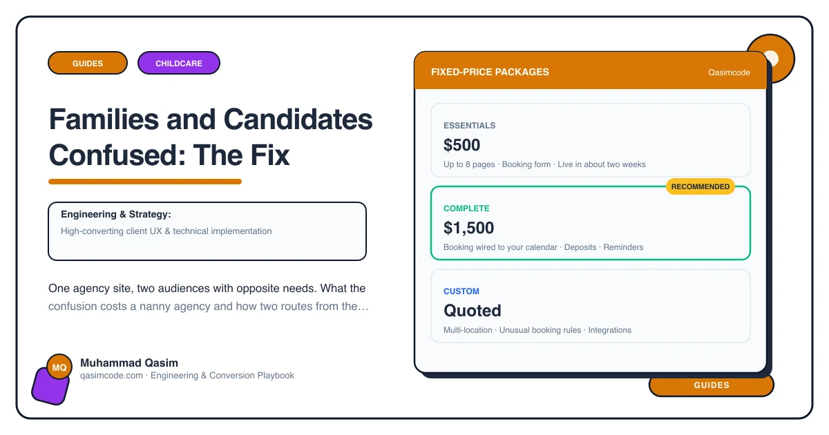 Families and Candidates Confused: The Fix
