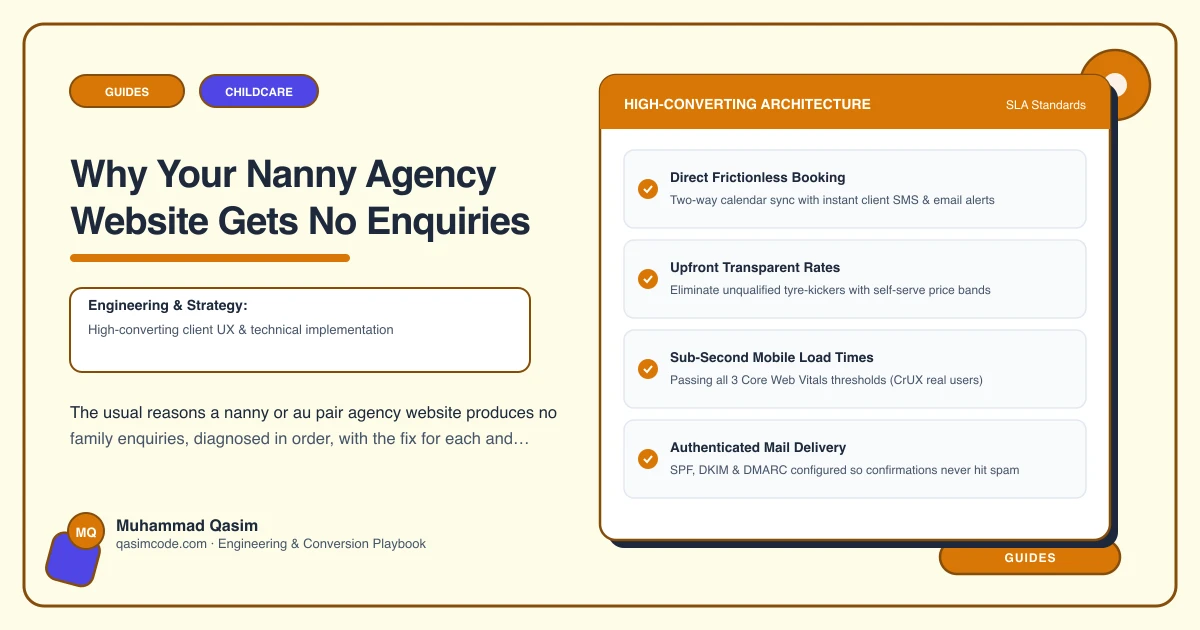 Why Your Nanny Agency Website Gets No Enquiries